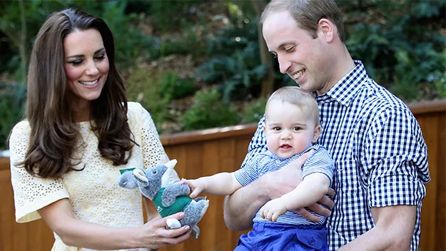 Prince William, Kate Middleton and Prince George
