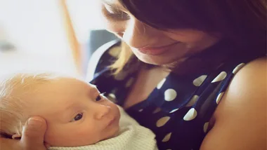 Anila Azhar with her son, Jaavi.
