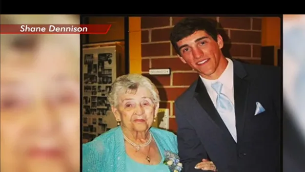 Delores Dennison with her great-grandson Austin Dennison