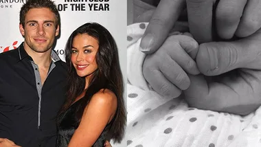 Megan Gale and Shaun Hampson 