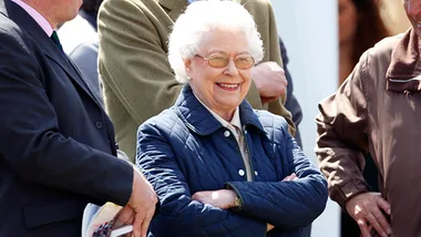 Queen Elizabeth casual and smiling