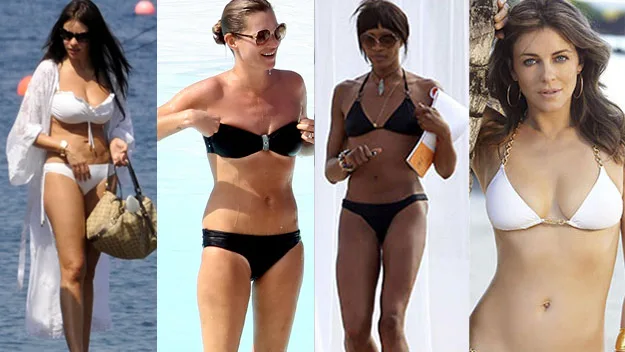 best celebrity bikini bodies