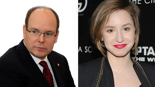 Prince Albert of Monaco and his daughter Jazmin Grace Grimaldi.