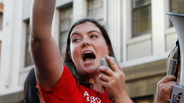 student protester