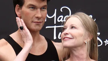 Lisa Niemi and Patrick Swayze wax figure