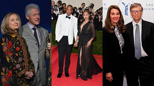 Hillary Clinton and Bill Clinton, Beyonce and Jay-Z