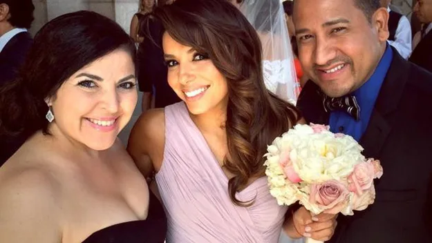 Eva Longoria at wedding