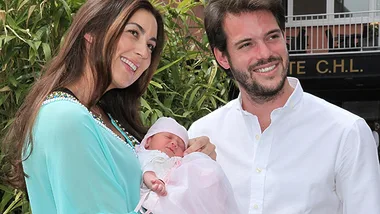 Prince Félix and Princess Claire of Luxembourg with Princess Amalia