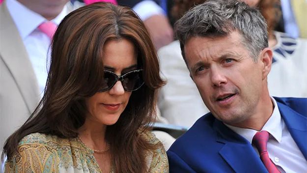 Princess Mary and Prince Frederick at Wimbledon