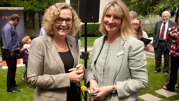 Senator Jan McLucas and Megan Fookes. Picture: Supplied