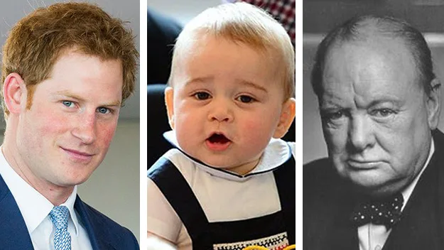 Prince Harry, Prince George, Winston Churchill