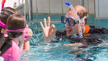 Prince William snorkelling 