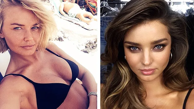 Lara Bingle and Miranda Kerr are both fans of sexy selfies.