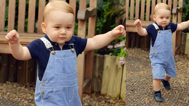 Prince George walking