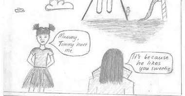 domestic violence cartoon