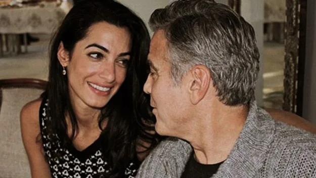 Amal Alamuddin and George Clooney