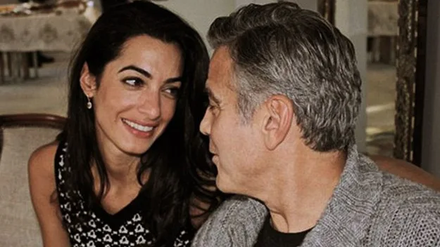 Amal Alamuddin and George Clooney