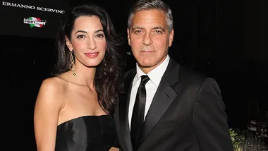George Clooney and Amal Alamuddin.  