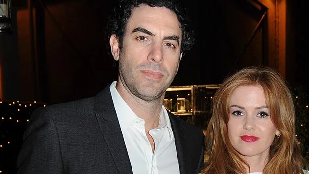 Isla Fisher and Sacha Baron Cohen.