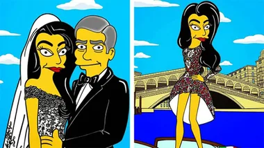Amal Alamuddin in the Simpsons