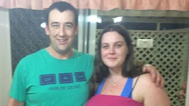 Parents Michael Holman and Ashley Groizard