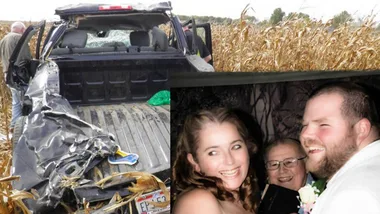 Andrew Bloomfield and Ruth Driskill hours just before the accident that claimed his life