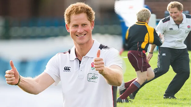 Prince Harry rugby