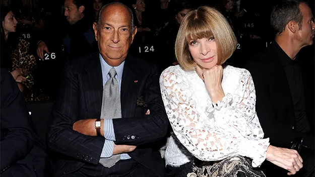 Oscar de la Renta and Anna Wintour in 2013.