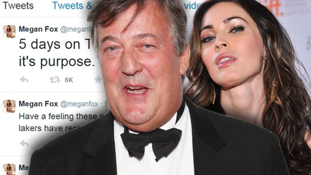 Stephen Fry and Megan Fox on Twitter