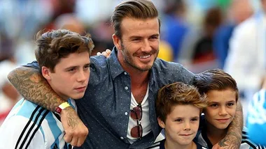 Brooklyn Beckham, David Beckham, Romeo Beckham, Cruz Beckham