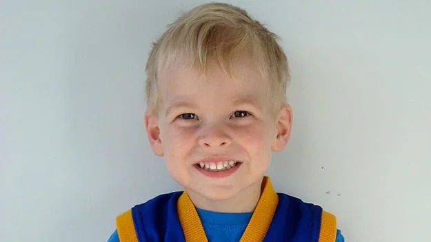 Christian Payne, 5, who is living with cystic fibrosis.
