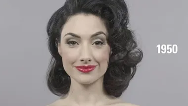 Beauty trends in 100 years