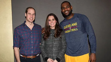 Prince William, Kate Middleton, LeBron James