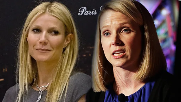 Gwyneth Paltrow and Yahoo! CEO Marissa Mayer.