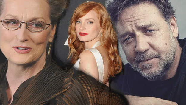 Meryl Street Jessica Chastain Russell Crowe