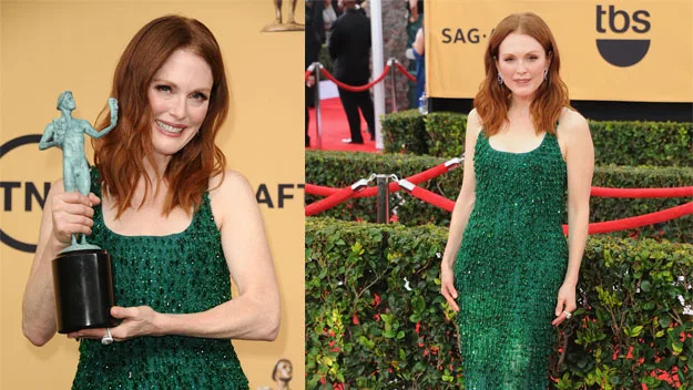Julianne Moore and Jennifer Aniston refuse to pose for the mani cam Julianne Moore and Jennifer Aniston refuse to pose for the mani cam