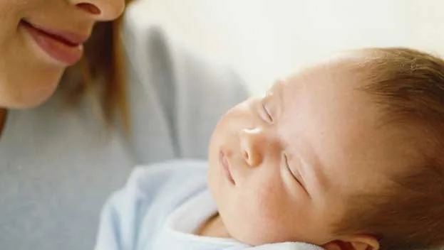 Baby with mother