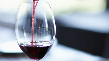 glass of red wine 