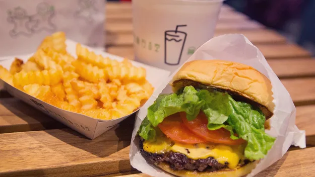 Shake Shack burger and fries