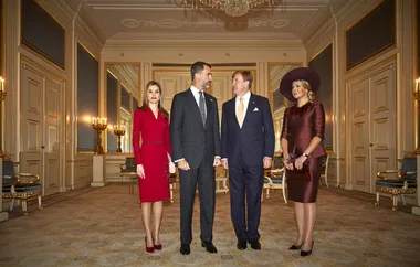 Spain's King Felipe VI and Queen Letizia, King Willem-Alexander and Queen Maxima of the Netherlands.
