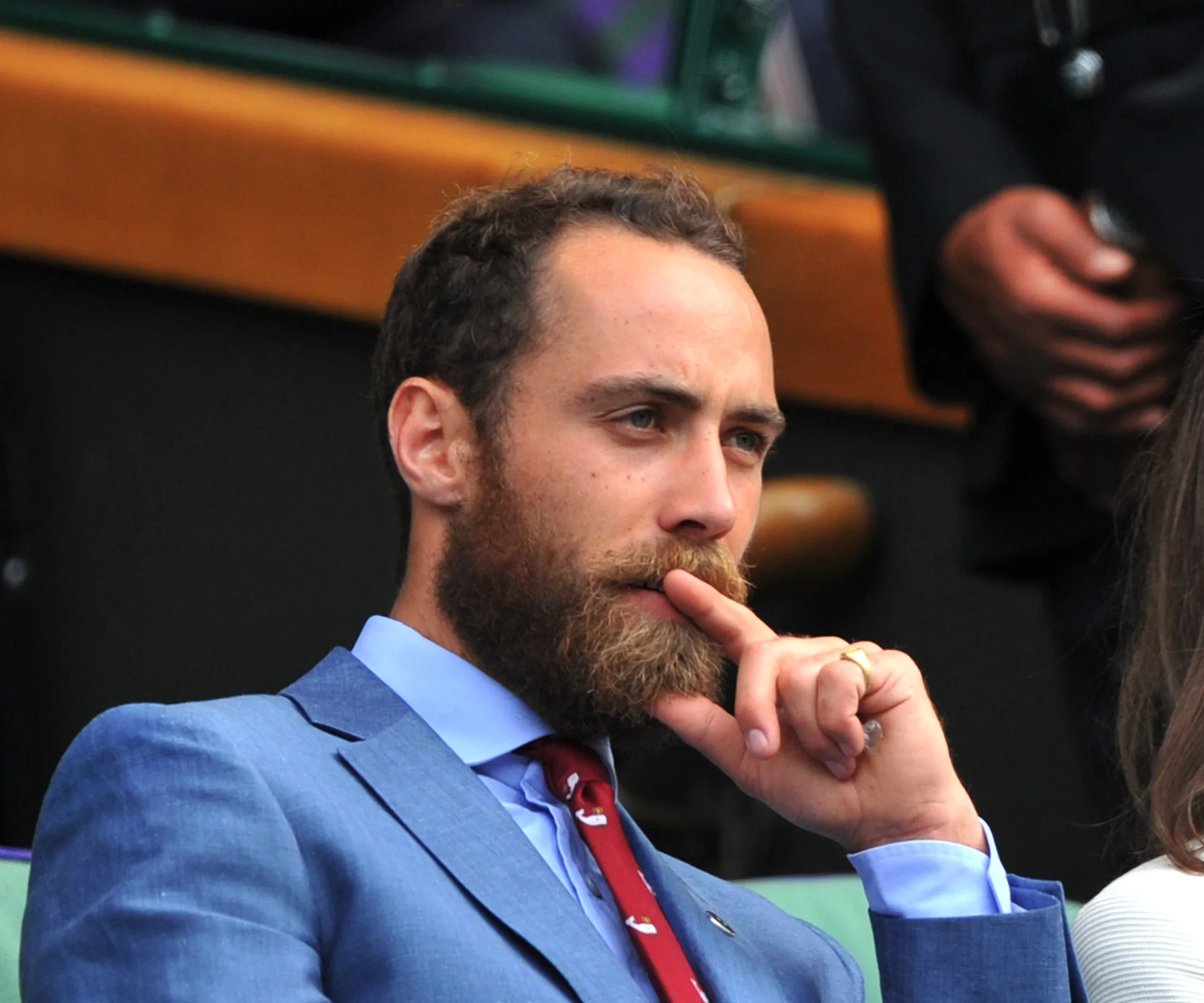 James Middleton at the tennis