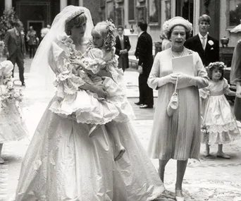 Unseen photos of Princess Diana on her wedding day