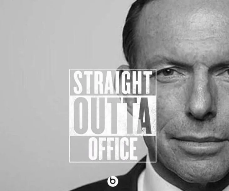 A black-and-white meme of a man's face with text "Straight Outta Office" overlaid.
