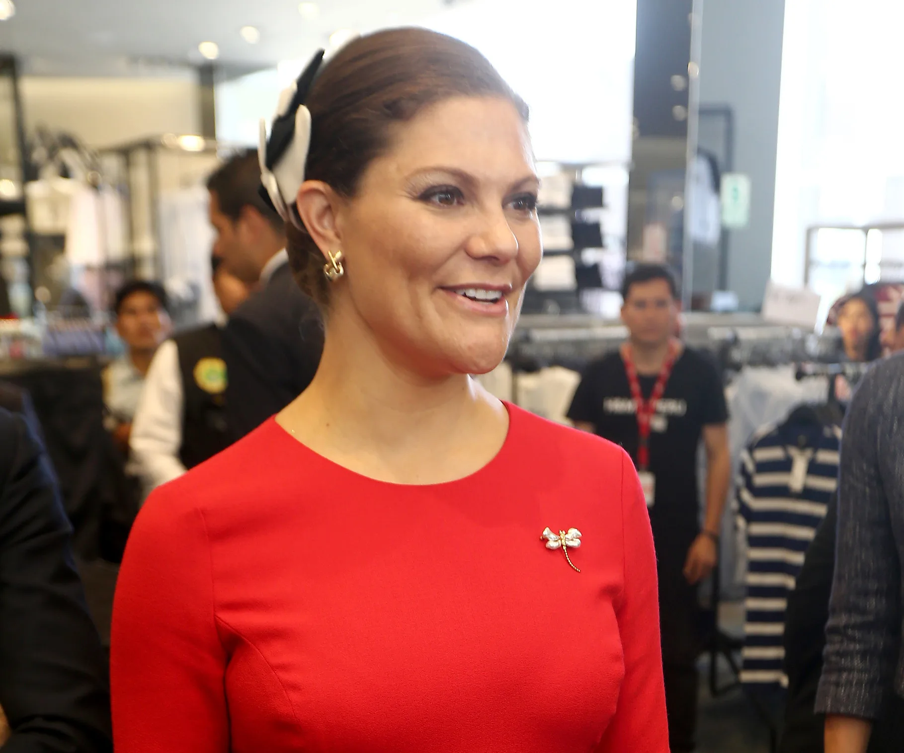 Crown Princess Victoria of Sweden shows off baby bump in Peru