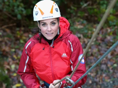 Kate Middleton abseiling