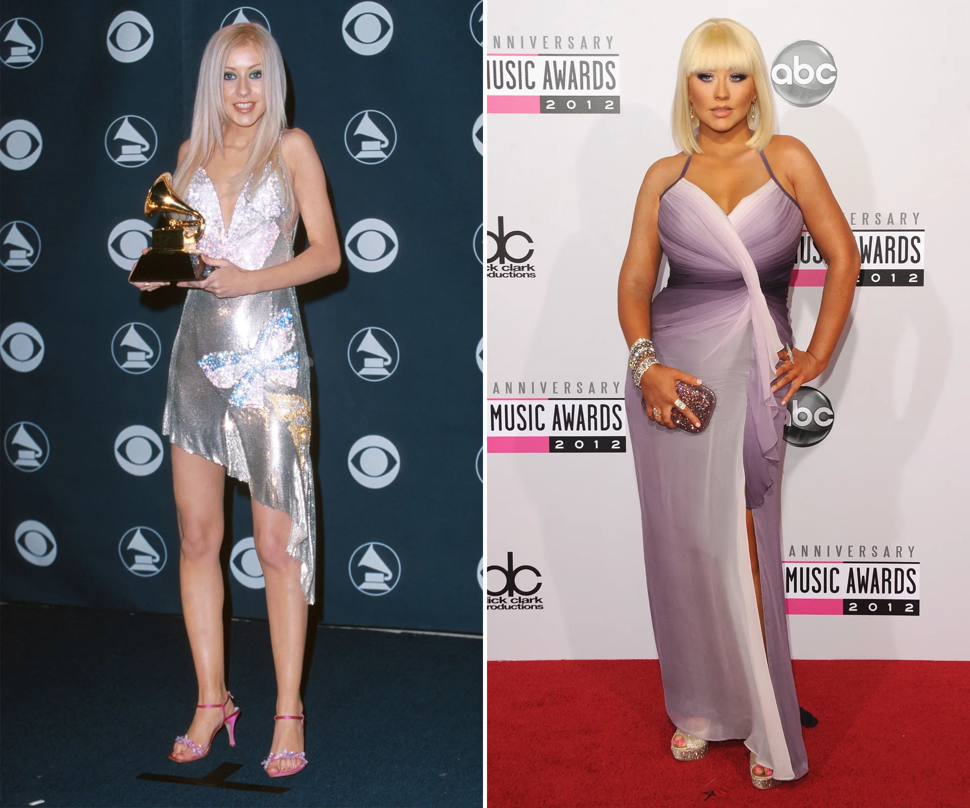 Christina Aguilera skinny and fat