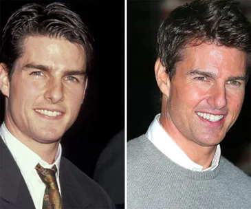 Tom Cruise young and old