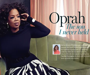 Oprah Winfrey tells of the son she never held