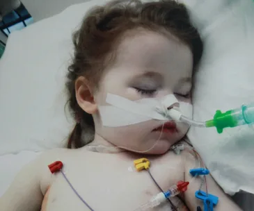 Toddler hospitalised after battery burned through her lung
