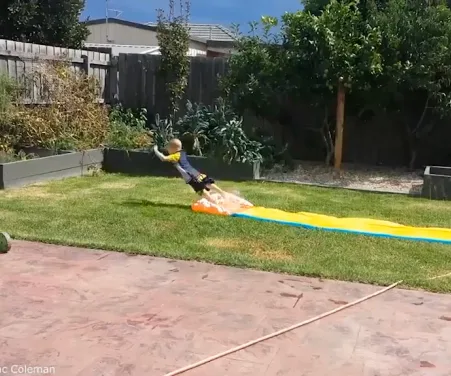 waterslide fail